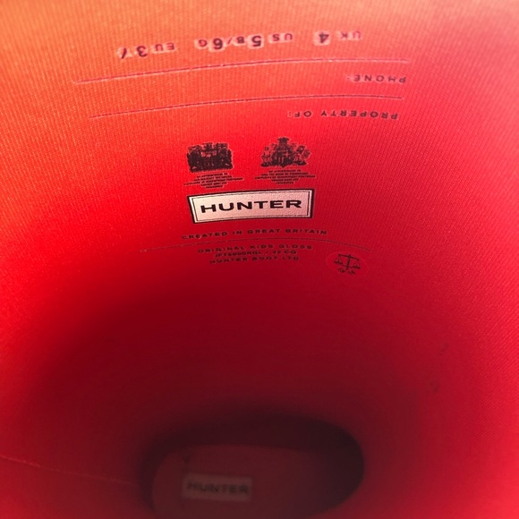 Hunter Rain Boots Size 5 - Picture 6 of 8